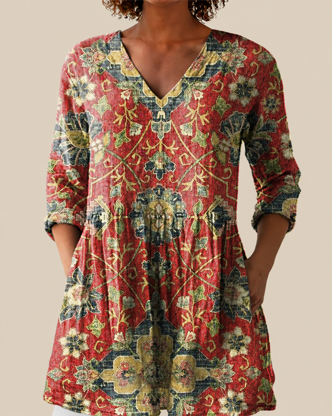 Wren | Blusa Amplia con Diseño Vibrante