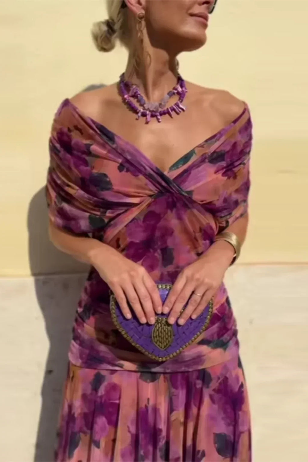 Louise | Vestido maxi elegante con escote en V
