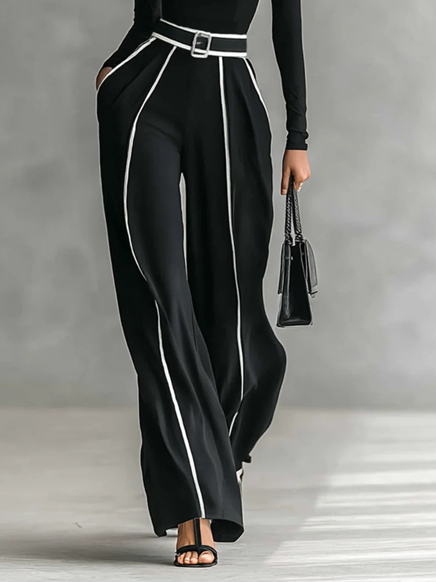 Elena | Conjunto de cuello alto y pantalón ancho