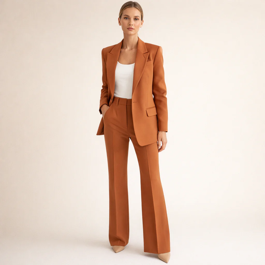 Vanesa | Elegante conjunto de traje con pantalones de campana