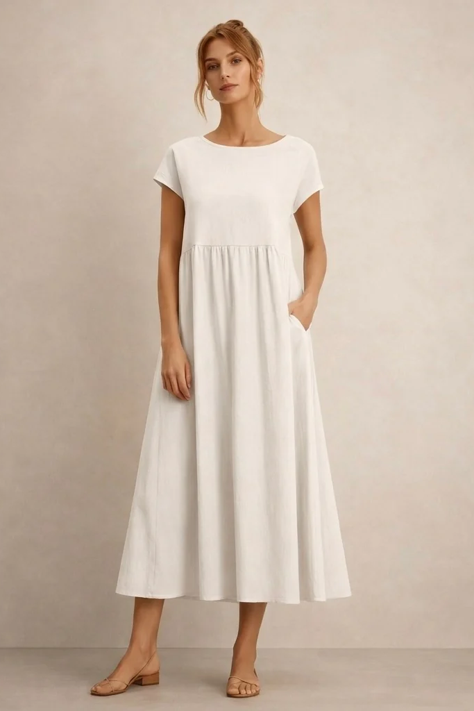 Clara | Vestido Cómodo Con Bolsillos