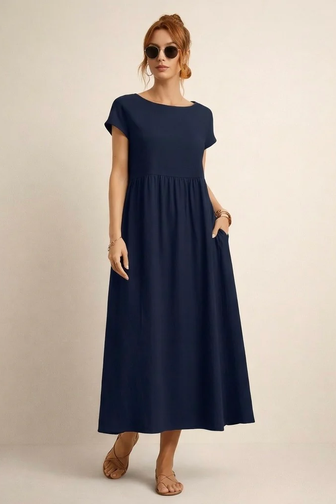 Clara | Vestido Cómodo Con Bolsillos