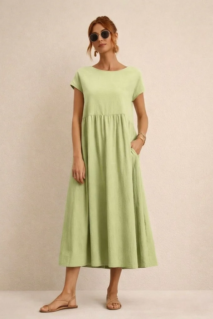 Clara | Vestido Cómodo Con Bolsillos