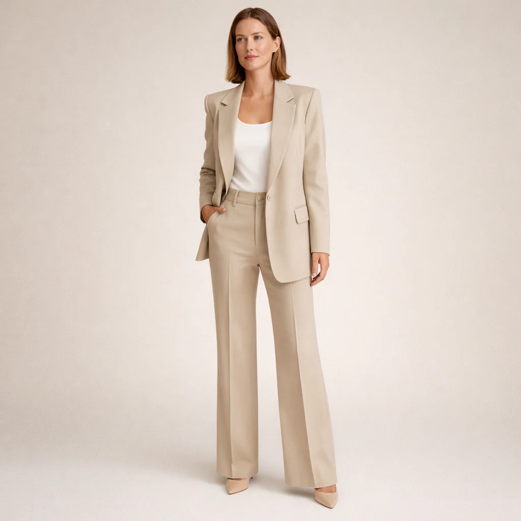 Vanesa | Elegante conjunto de traje con pantalones de campana