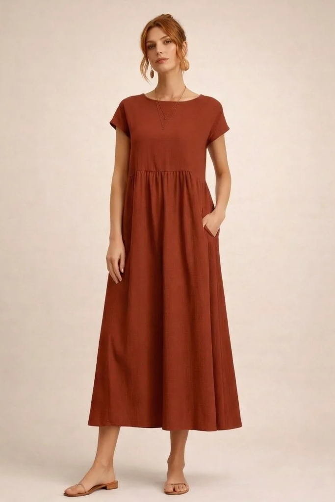 Clara | Vestido Cómodo Con Bolsillos
