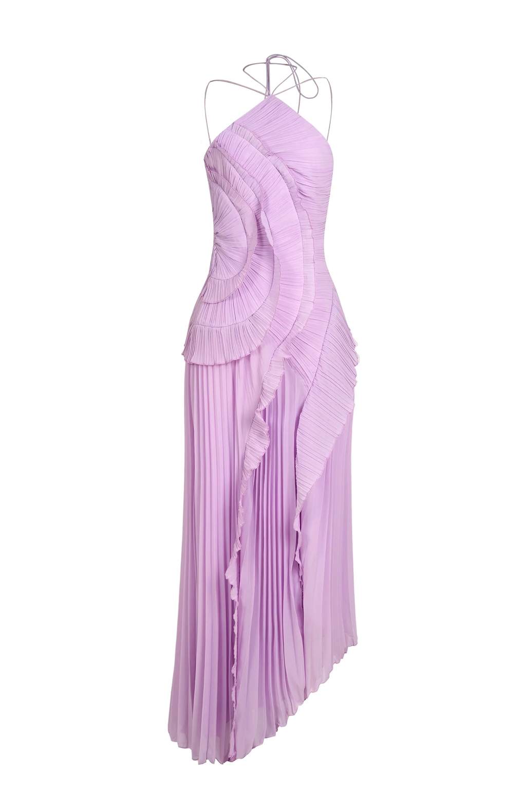 Eliza Vestido Volantes Plisados