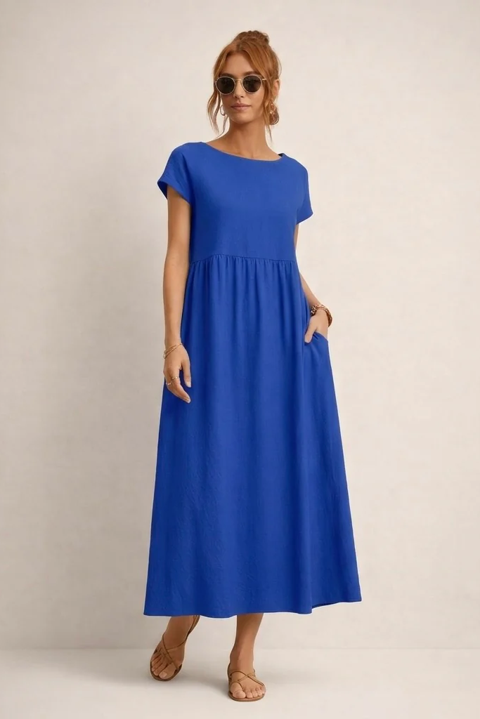 Clara | Vestido Cómodo Con Bolsillos