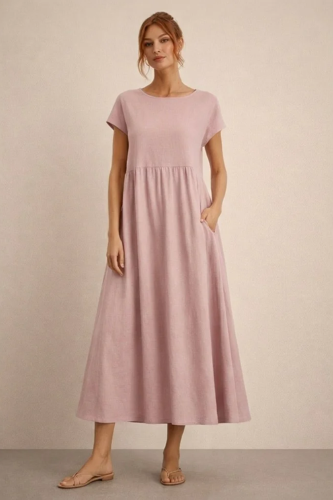 Clara | Vestido Cómodo Con Bolsillos