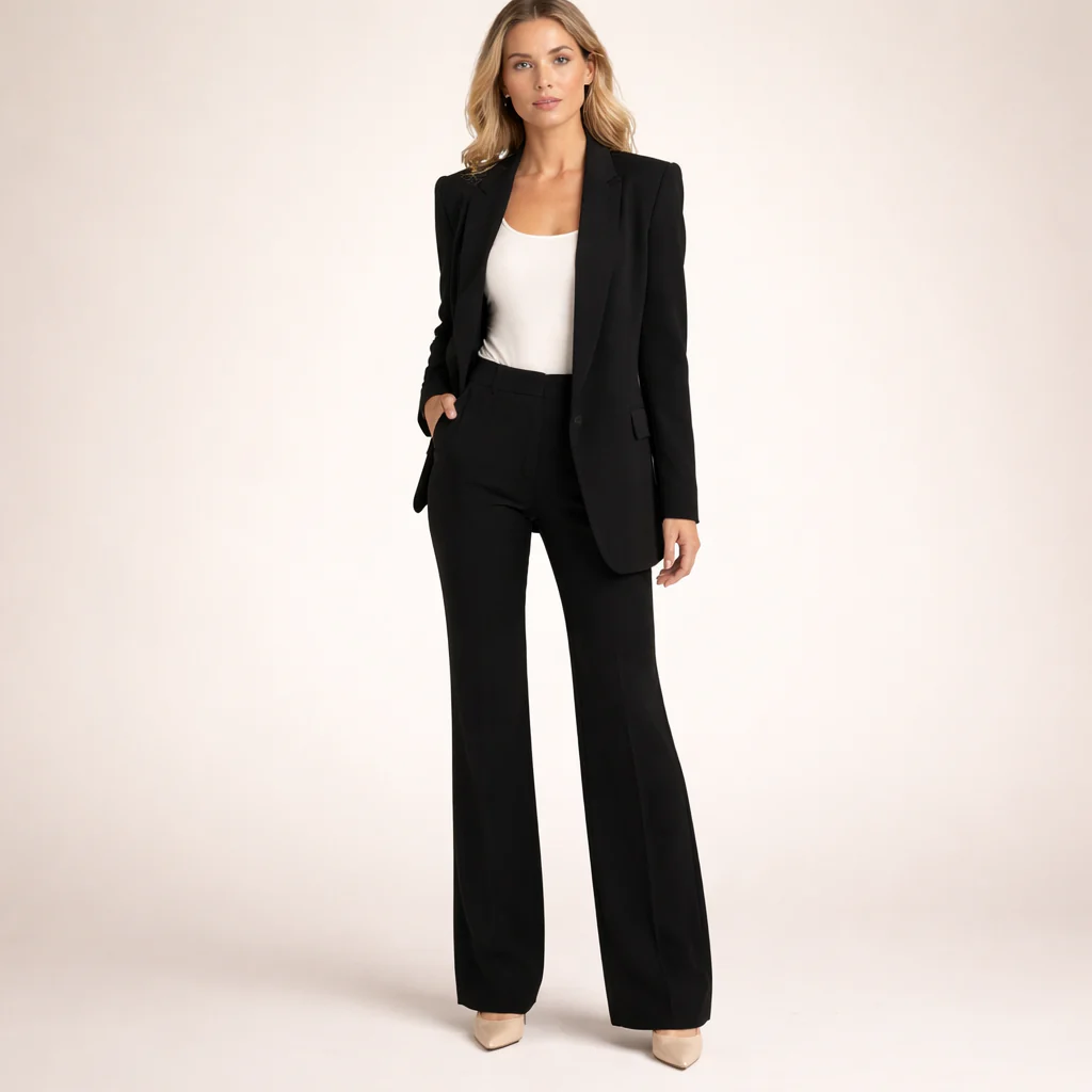 Vanesa | Elegante conjunto de traje con pantalones de campana