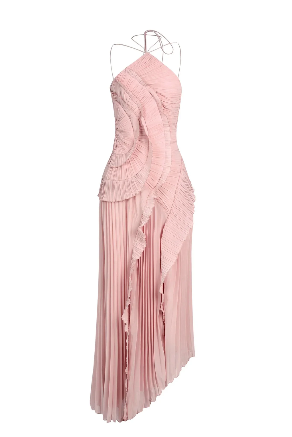 Eliza Vestido Volantes Plisados