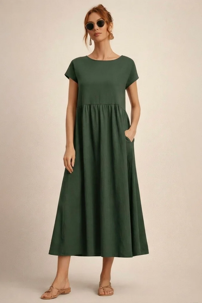 Clara | Vestido Cómodo Con Bolsillos